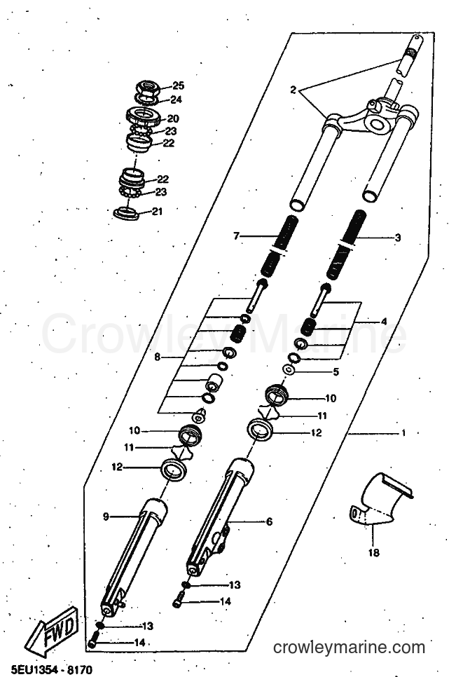 Yamaha Motors YH50 (5JB1) [010] - FRONT FORK