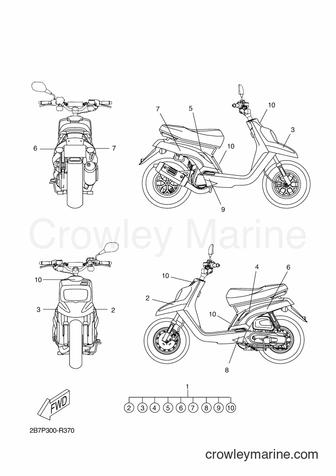 2016 Scooter CW50N - CW50N (2B7P) [030] - GRAPHIC & EMBLEM
