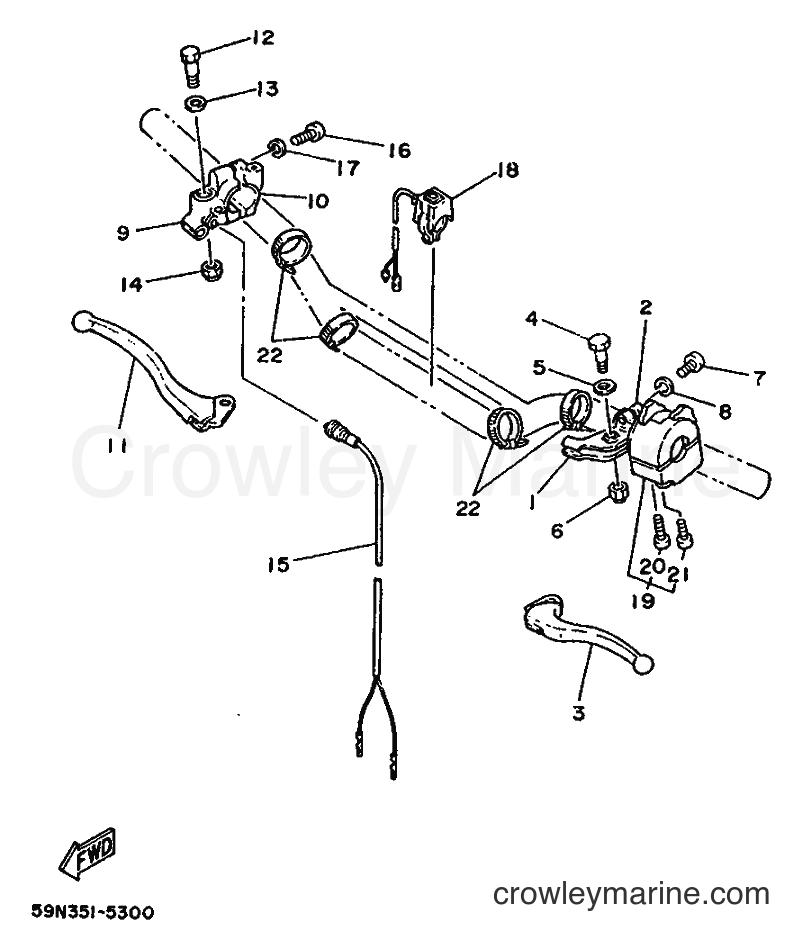 1988 Dirt Bike TY250 - TY250 (59N) [999] - HANDLE SWITCH & LEVER