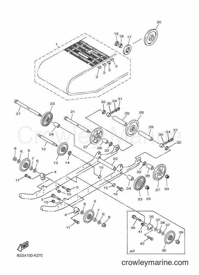 2012 Snowmobile VK10D - VK10D (8GSD) [010] - TRACK SUSPENSION 1