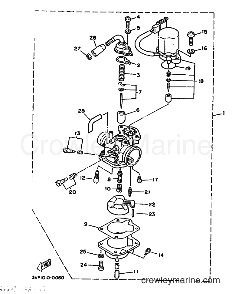 1993 Scooter YE50 - YE50 (4FW2) [999] - CARBURETOR