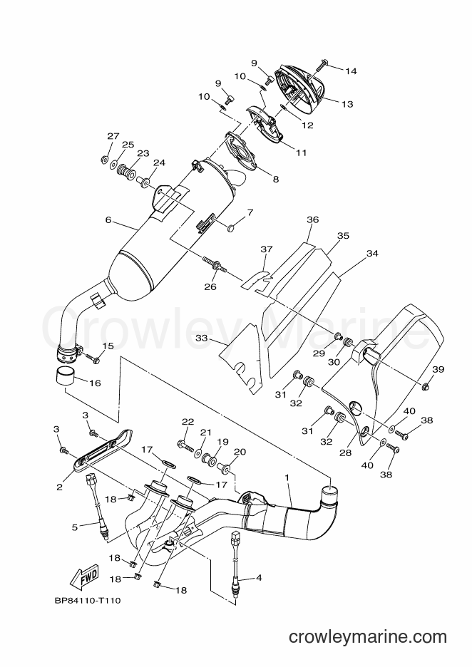2018 Dirt Bike XT1200Z - XT1200Z (BP86) [010] - EXHAUST