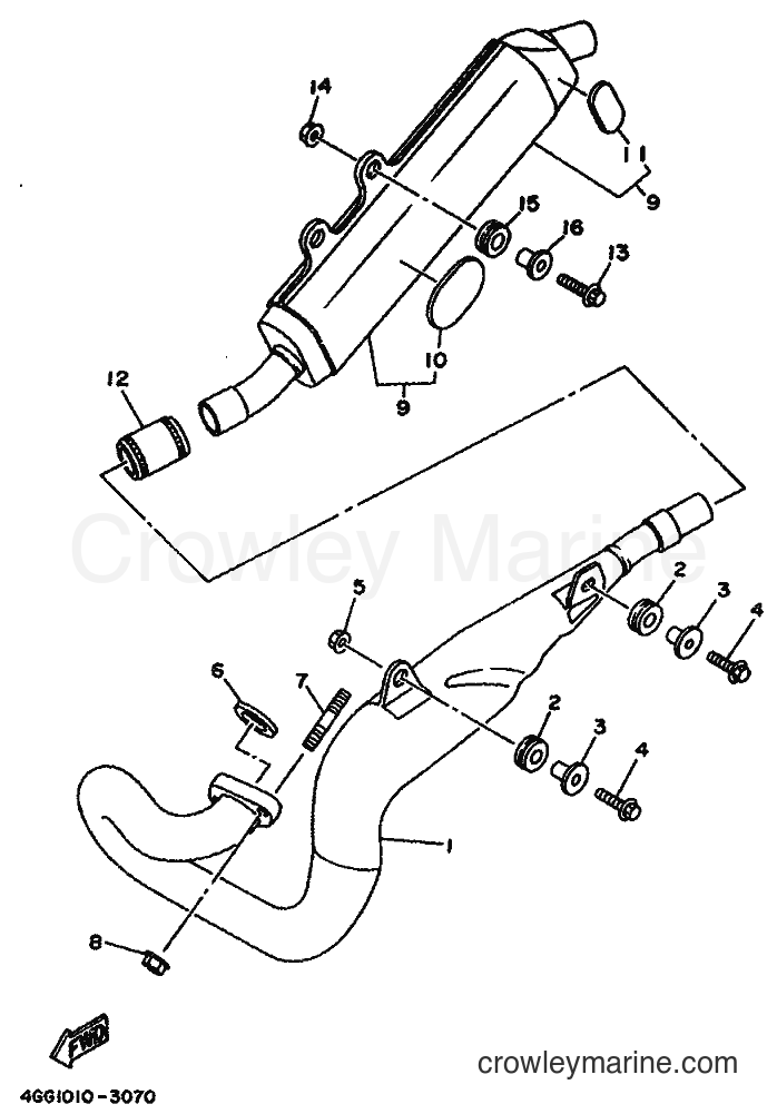 Yamaha Motors TY250Z (4GG2) [999] - EXHAUST