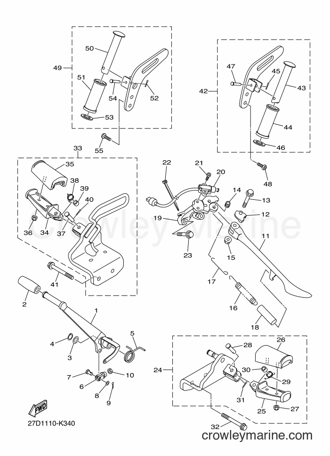 Yamaha Motors XVS13CB (27D6) [010] - STAND & FOOTREST