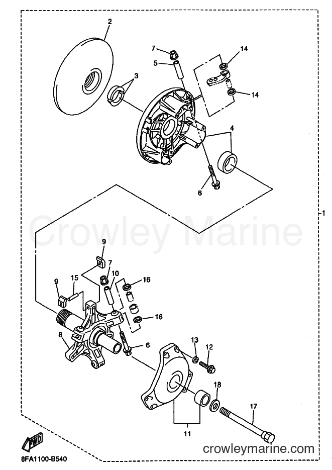 Yamaha Motors RX10M (8EP1) [020] - ALTERNATE FOR DRIVE