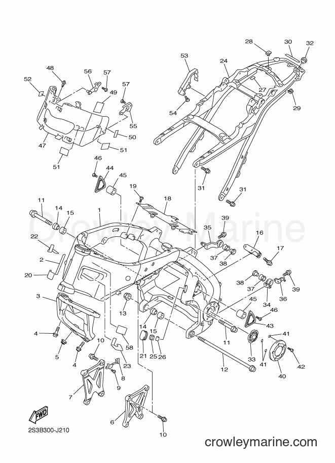 Yamaha Motors VMX17 (2S3J) [060] - FRAME