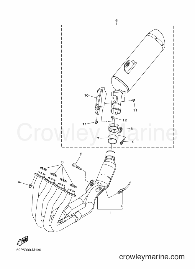 2014 Street Bike FZ8-S - FZ8-S (42PG) [010] - EXHAUST