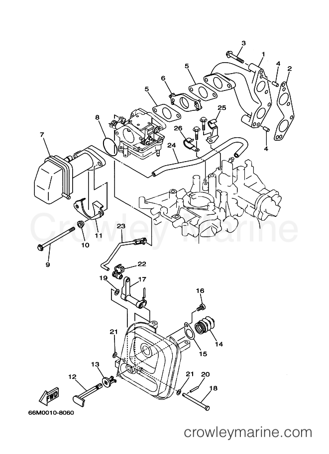 Yamaha Motors F15A (66M) [110] - INTAKE