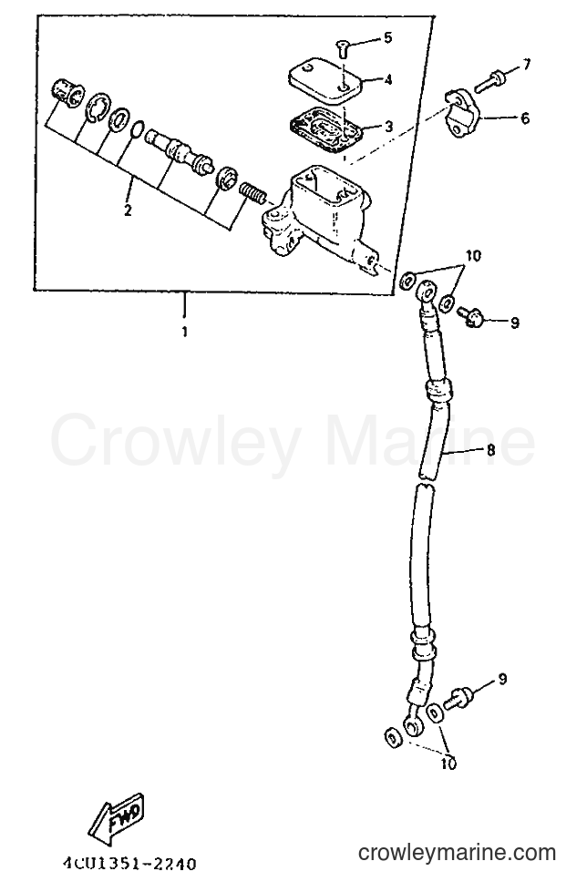 Yamaha Motors YE50 (4LN2) [999] - FRONT MASTER CYLINDER