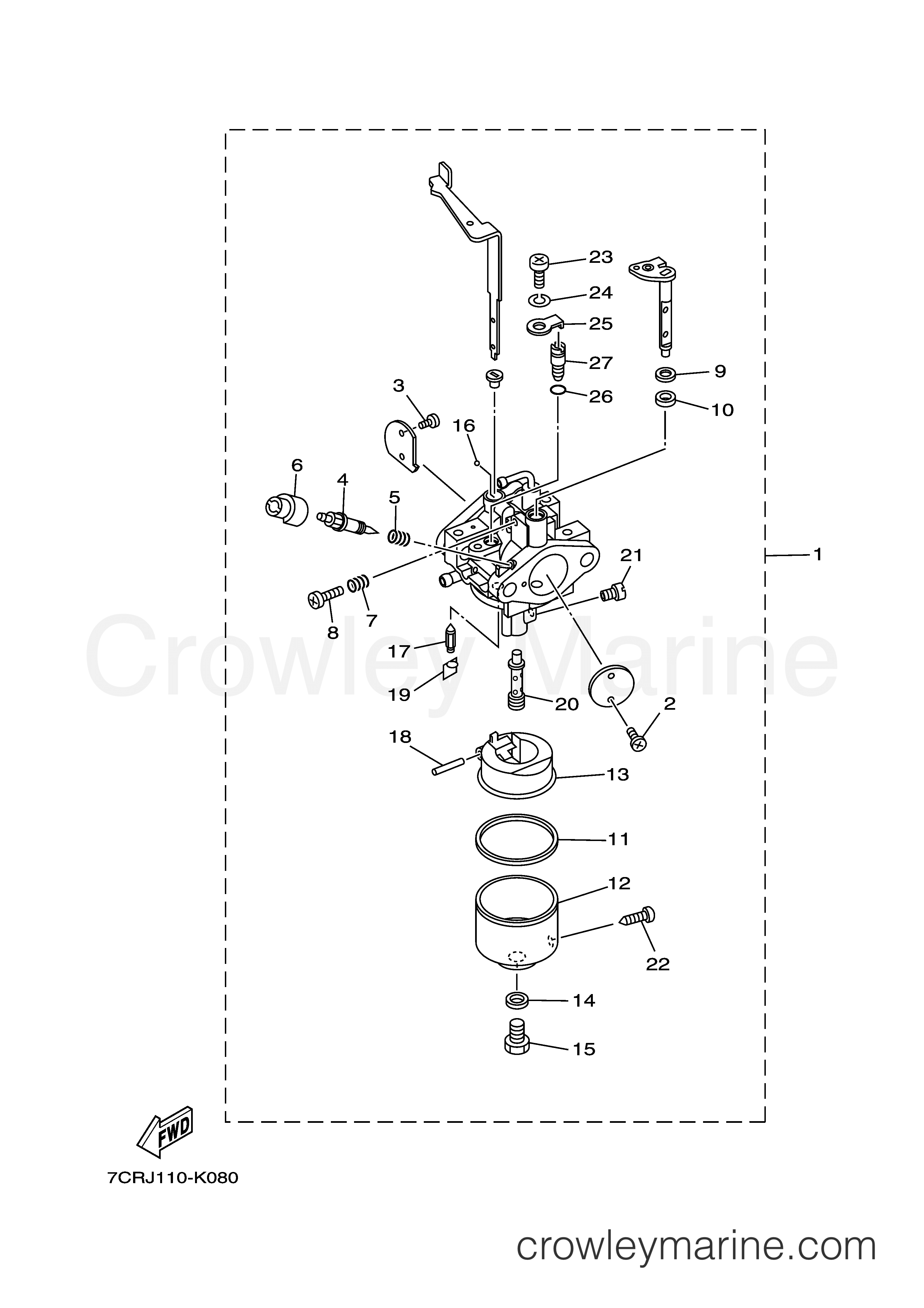 Yamaha Motors MZ300A2K - CARBURETOR