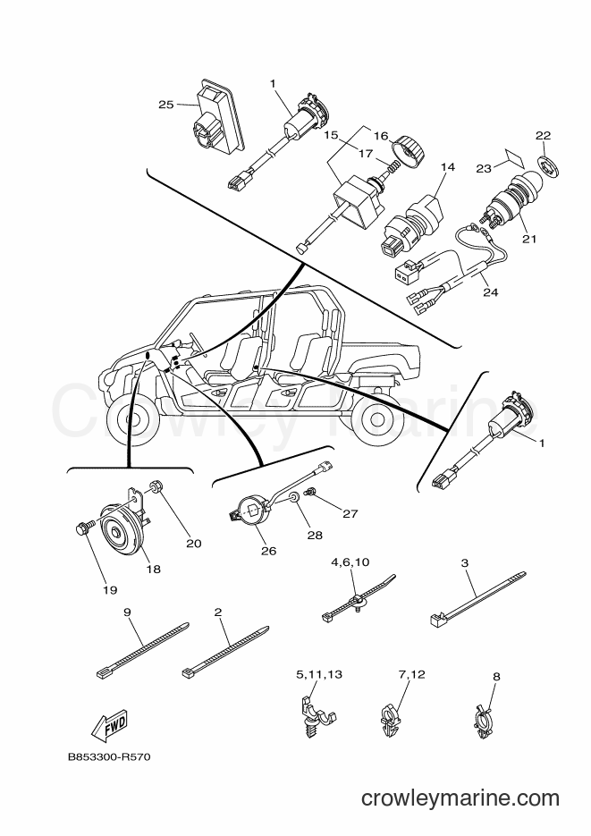 Yamaha Motors YXC700E (B853) [010] - ELECTRICAL 2