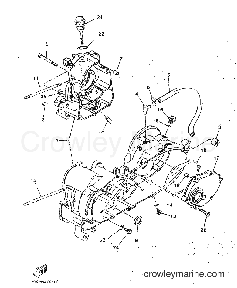 Yamaha Motors YP125E (5DS5) [010] - CRANKCASE