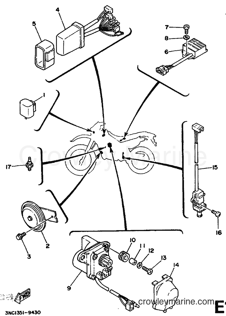 1989 Dirt Bike DT125R - DT125R (3PY2) [999] - ELECTRICAL 2