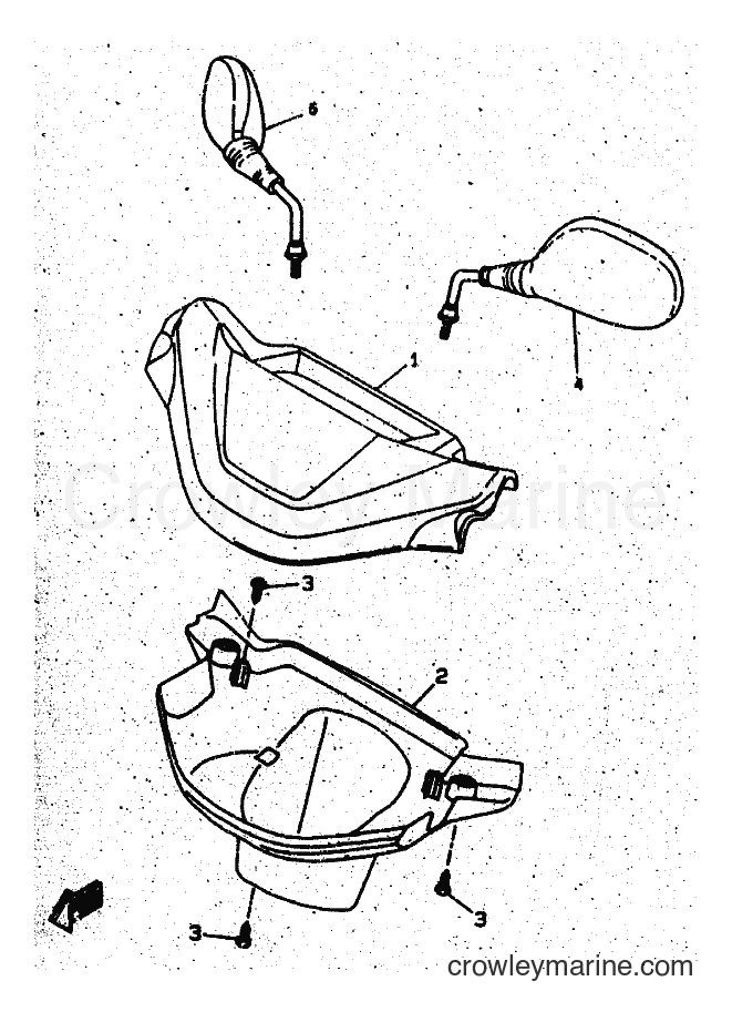1999 Scooter CW50 - CW50 (4RW4) [010] - COWLING 1