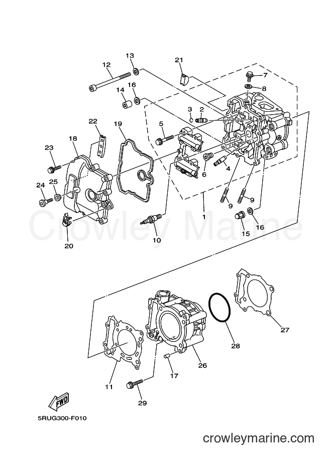 Yamaha Motors YP400A (34BE) [010] - CYLINDER