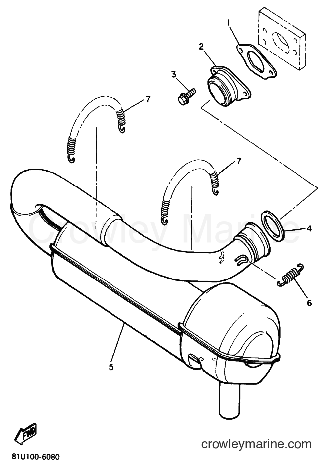 Yamaha Motors BR250T (8BD7) [030] - EXHAUST