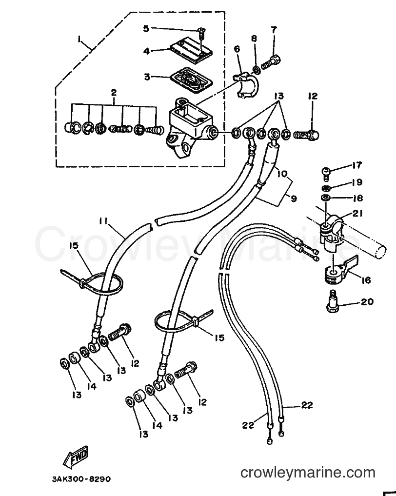 Yamaha Motors TZ250 (3AK1) [999] - FRONT MASTER CYLINDER