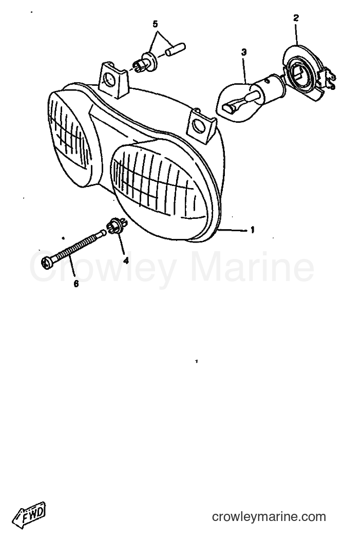 1998 Scooter CW50RSX - CW50RSX (4YC3) [999] - HEADLIGHT