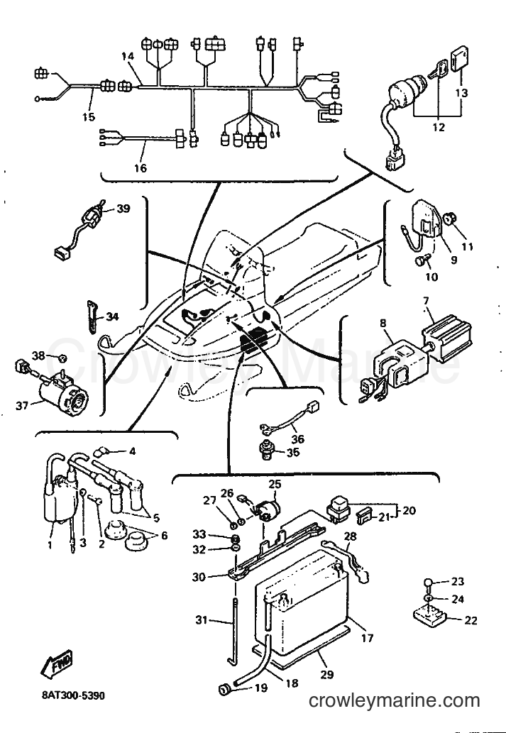 1995 Snowmobile VK540E - VK540E (8AT3) [010] - ELECTRICAL 1