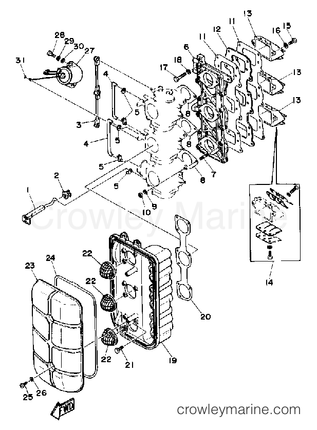 Yamaha Motors CV85ELD - INTAKE