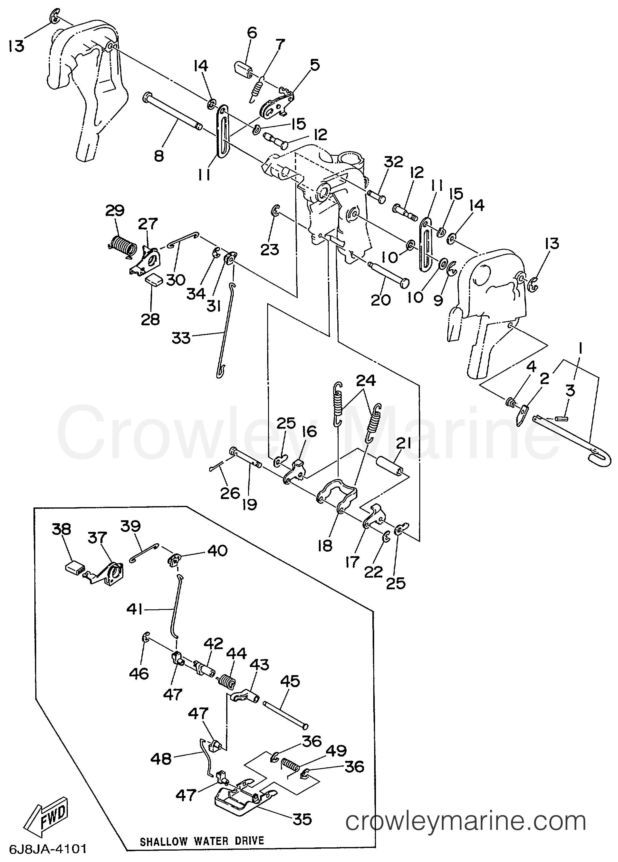 Yamaha Motors 30ELRX - BRACKET 2