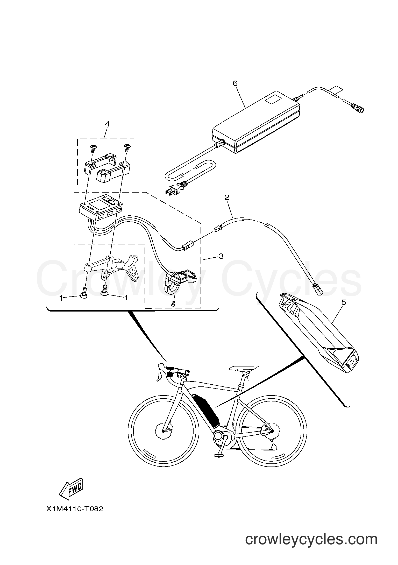 All Years Bicycle Civante - PW70CVS (X1MU) USA - ELECTRICAL 1