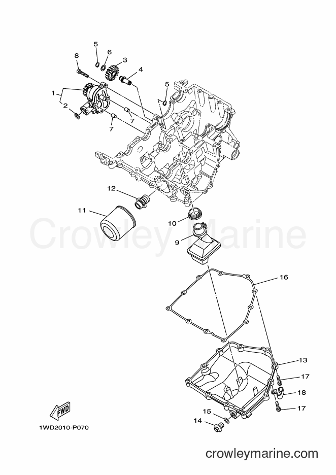 Yamaha Motors YZF-R3 (2MS2) [010] - OIL PUMP
