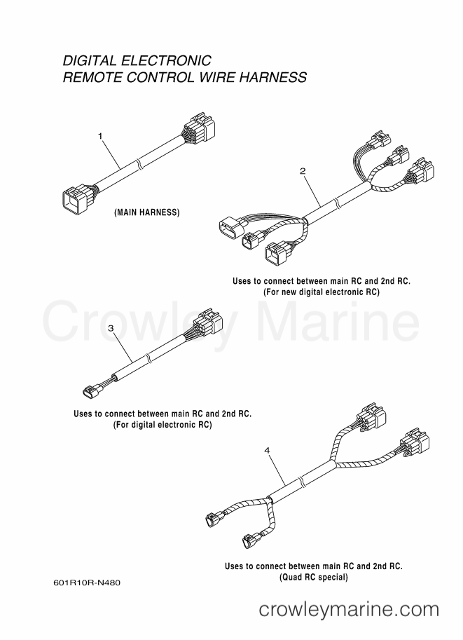 Yamaha Motors RIGGING REMOCON-2016 (601R) [010] - WIRE HARNESS 2