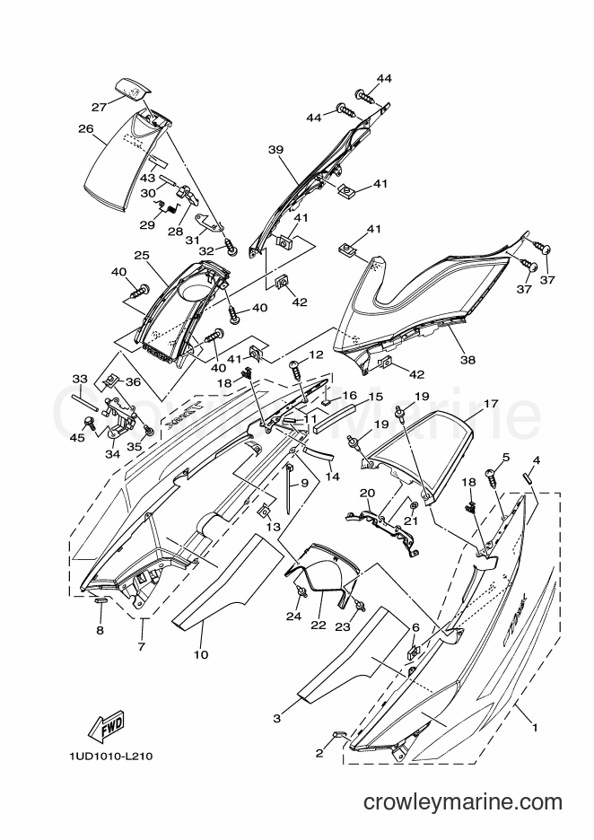 2012 Maxi-Scooter XP500 - XP500 (1UD1) [010] - SIDE COVER