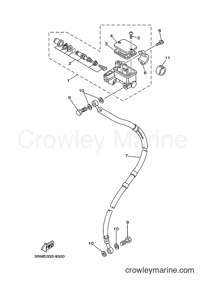 2000 Dirt Bike DT125R - DT125R (3RMJ) [100] - FRONT MASTER CYLINDER