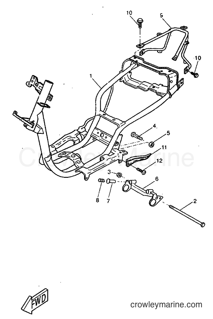 1998 Scooter CW50RS - CW50RS (4WB3) [010] - FRAME
