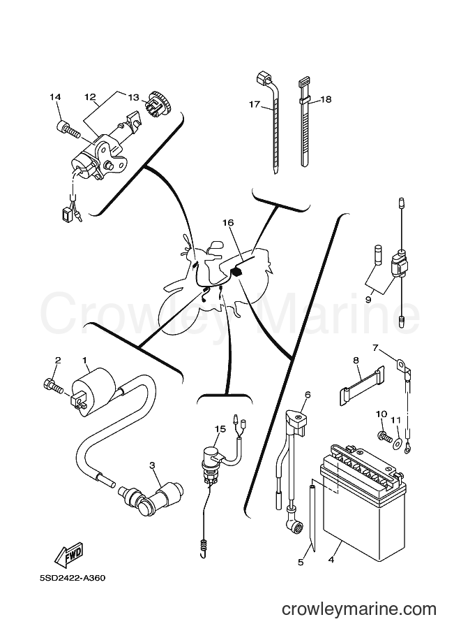 Yamaha Motors T105E (5SD2) [010] - ELECTRICAL 1