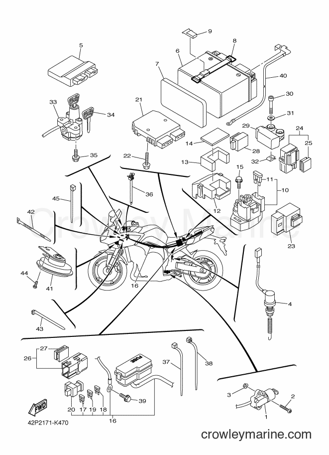 2012 Street Bike FZ8-S - FZ8-S (42P5) [010] - ELECTRICAL 2