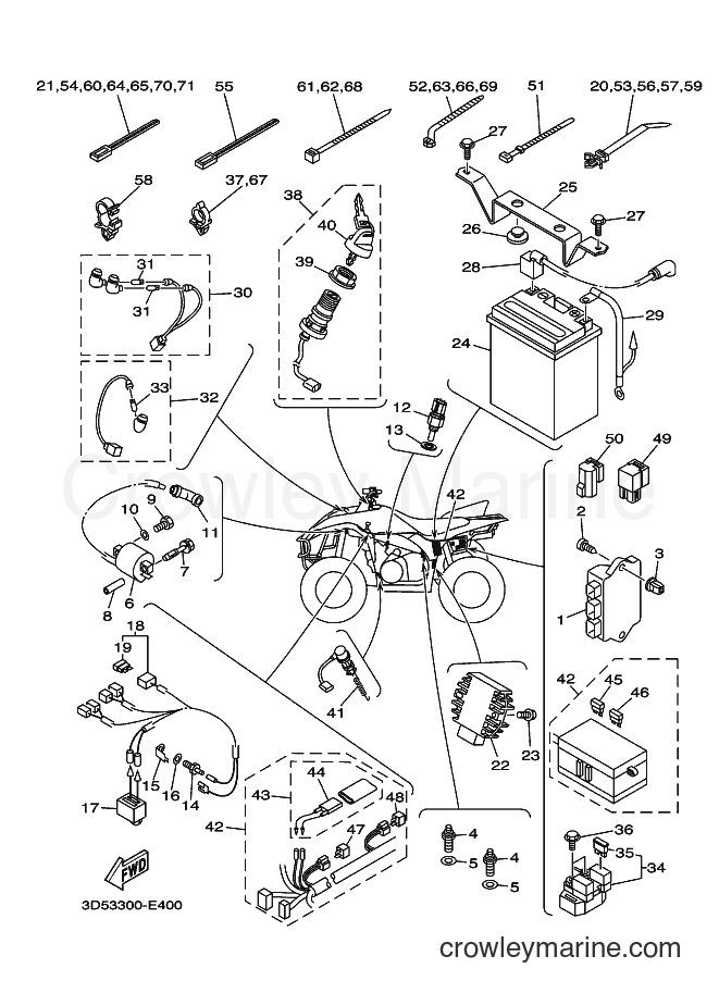 2007 ATV YFM350AS - YFM350AS (3D55) [010] - ELECTRICAL 1