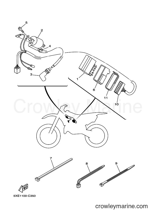 2004 Dirt Bike YZ125 - YZ125 (5XE2) [040] - ELECTRICAL 1