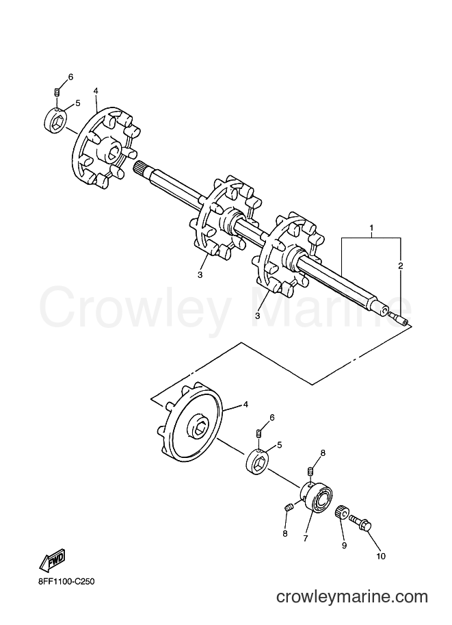 2004 Snowmobile SXV60VT - SXV60VT (8FD2) [010] - TRACK DRIVE 1