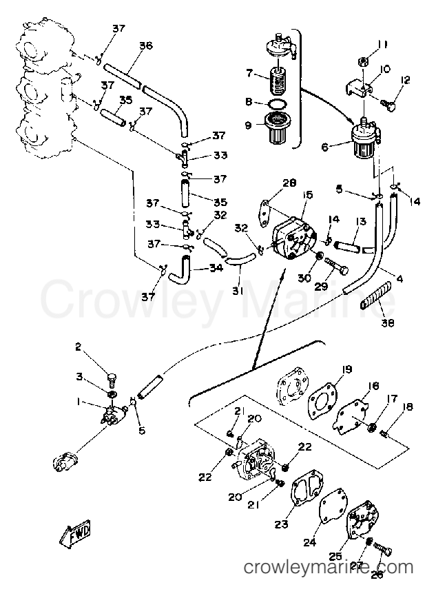 Yamaha Motors P60TLHQ - FUEL SYSTEM