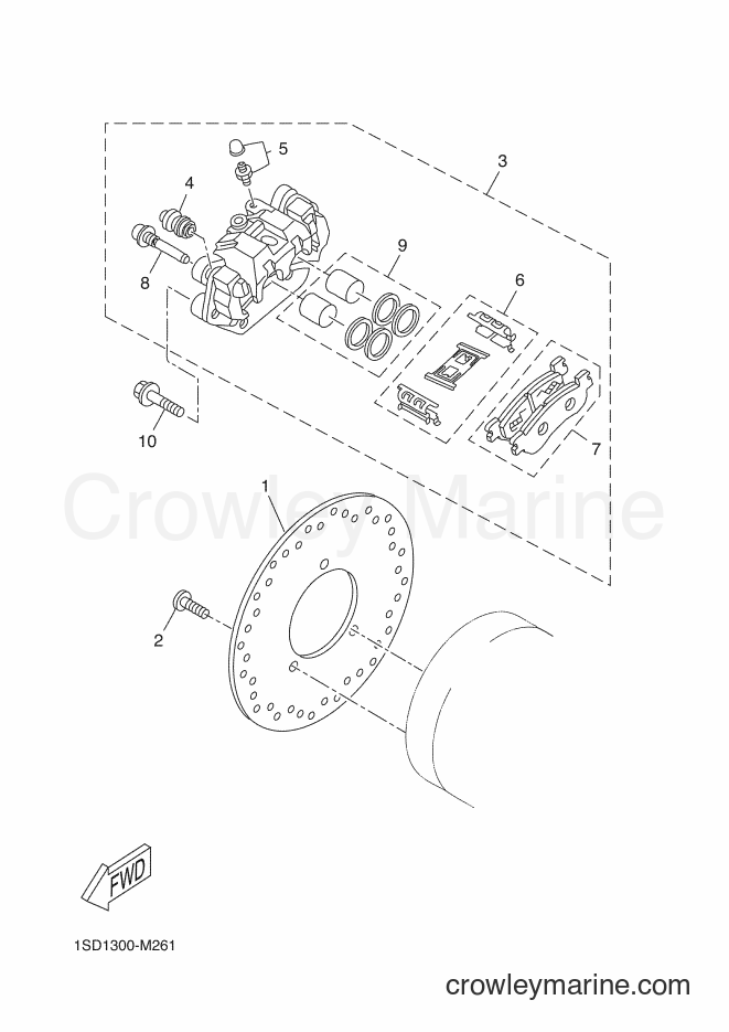 2016 Scooter YP400R - YP400R (1SDB) [060] - REAR BRAKE CALIPER