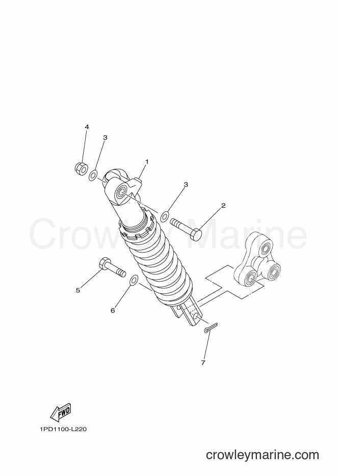 2012 ATV YFZ450 - YFZ450 (1PD2) [010] - REAR SUSPENSION
