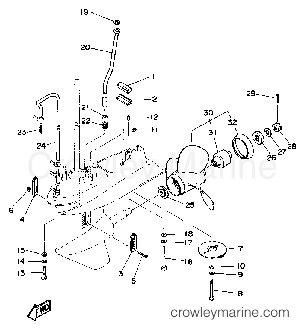 Yamaha Motors PRO50LG - LOWER DRIVE 2