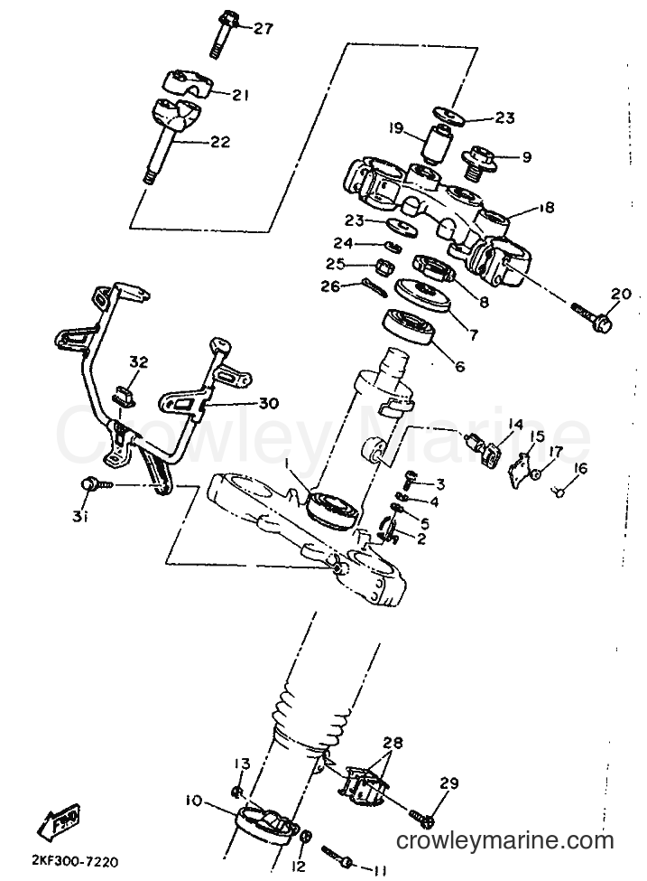 1987 Dirt Bike XT600N - XT600N (2NF) [999] - STEERING