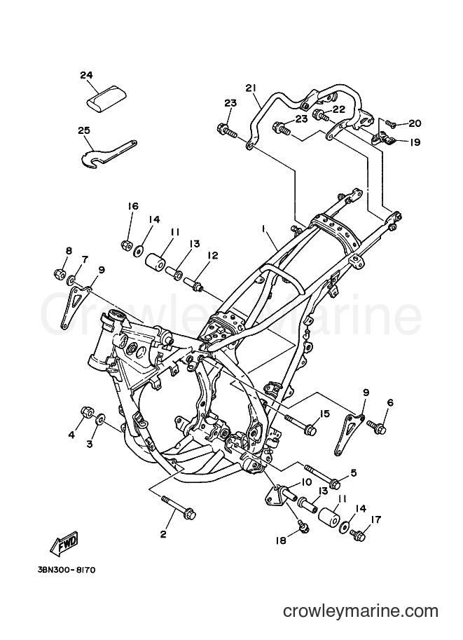 2000 Dirt Bike DT125R - DT125R (4DJA) [010] - FRAME