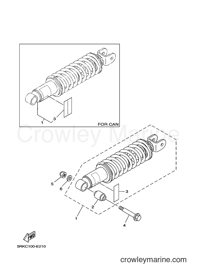 2007 Dirt Bike XT225 - XT225 (5RKH) [010] - REAR SUSPENSION