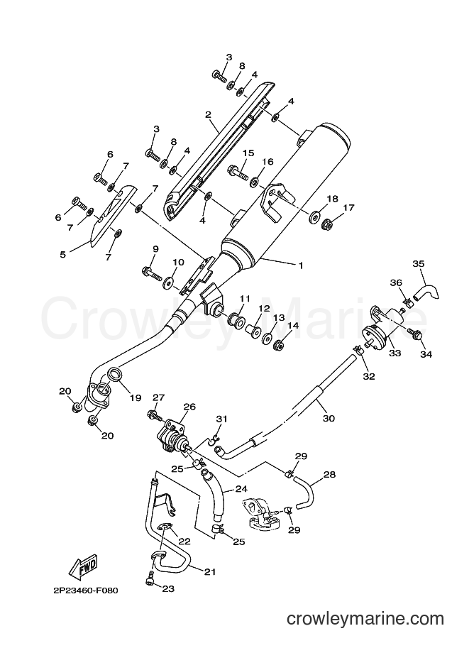 2007 Scooter T110SEC - T110SEC (30C1) [010] - EXHAUST