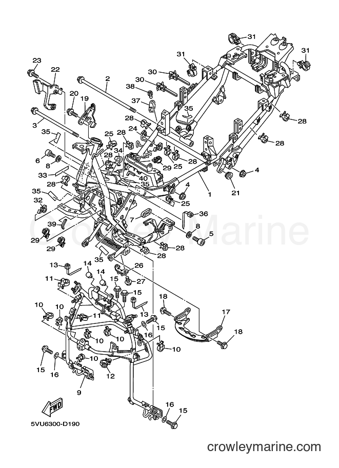 Yamaha Motors XP500 (5VUA) [080] - FRAME