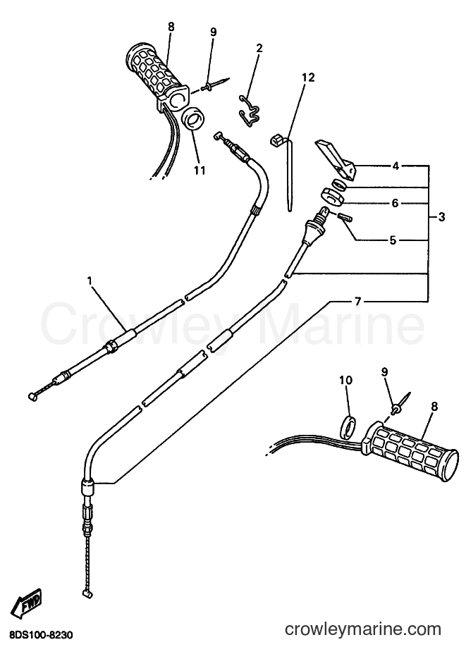 Yamaha Motors VT600 (8EB2) [030] - CONTROL CABLE