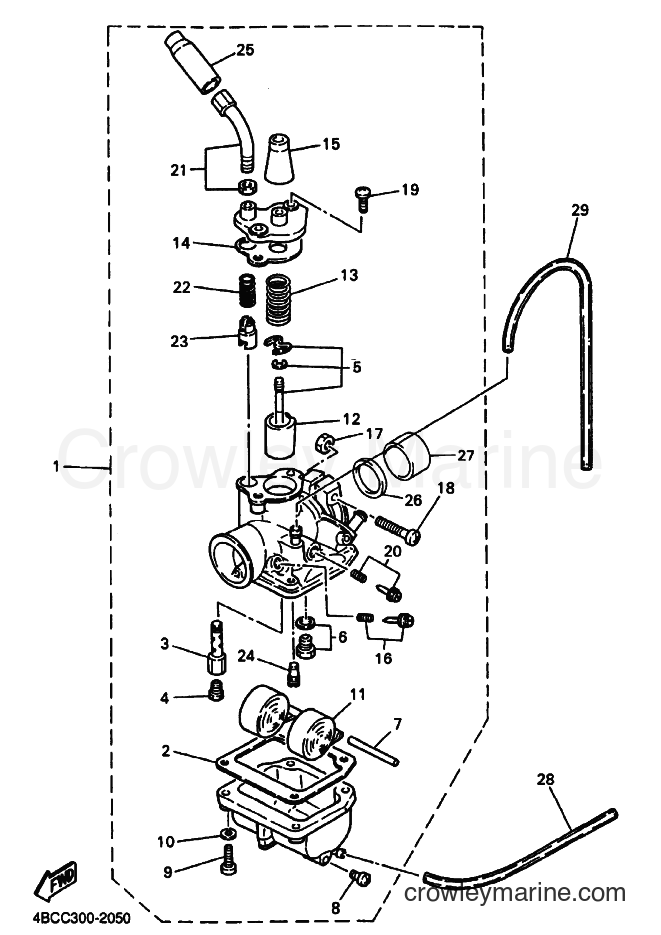 2003 Dirt Bike PW80 - PW80 (4BCD) [110] - CARBURETOR