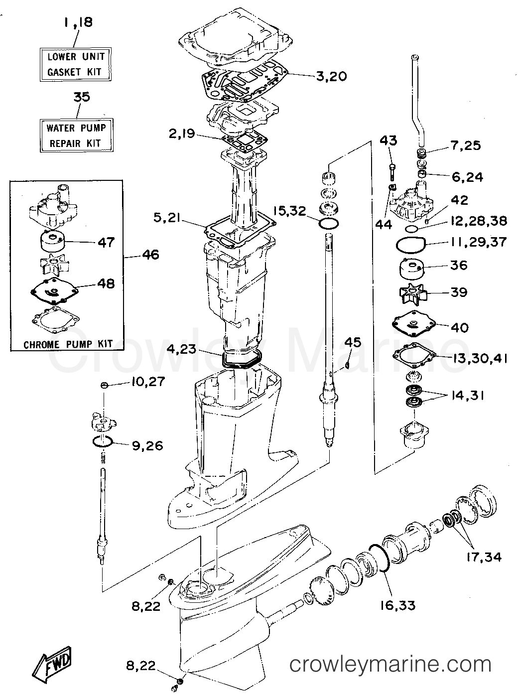 Yamaha Motors 115TXRT - REPAIR KIT 2