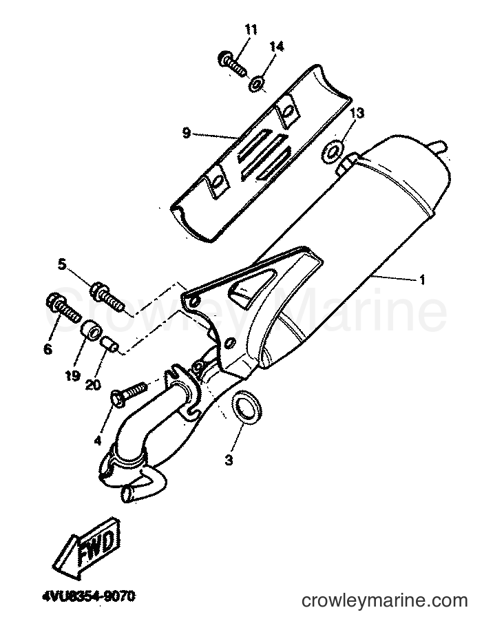 1999 Scooter CW50 - CW50 (4VVR) [010] - EXHAUST