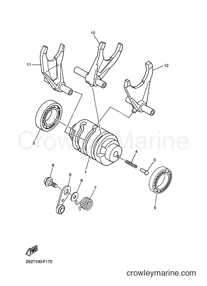 2011 Dirt Bike WR450F - WR450F (1HB3) [010] - SHIFT CAM & FORK